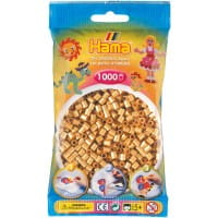 Hama Beutel mit 1000 Bügelperlen gold