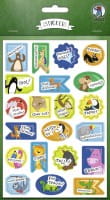 URSUS Sticker "BELOHNUNG", sortiert, 84 Sticker, 4 Bogen URSUS Sticker "BELOHNUNG", sortiert, 84 Sticker, 4 Bogen