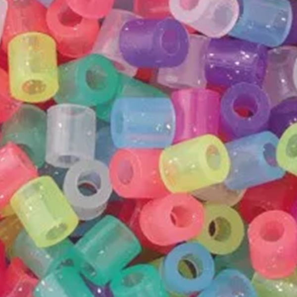 Nabbi® Bügelperlen Ø 5mm, 20.000 Stk., Glitter Mix