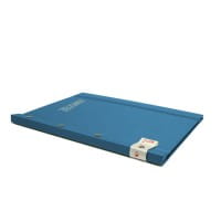 Roth Zeugnismappe Blue A4, Metallic-Buchleineneinband
