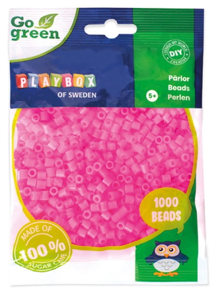 Playbox Bügelperlen Go green Midi 1000 Stk. rosa