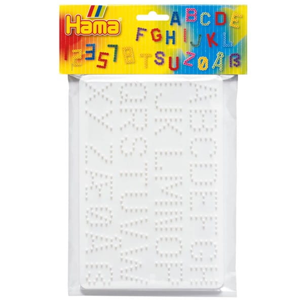 Hama Beutel mit 2 Midi-Stiftplatten, Buchstaben &amp; Zahlen
