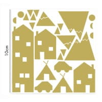 nuukk Porzellansticker Kleine goldene Stadt