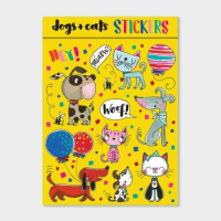 Sticker-Set Hunde & Katzen, 80 Sticker