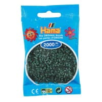 Hama Beutel mit 2000 Mini-Bügelperlen olivgrün