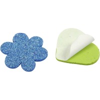 Moosgummipunkte, glitzernd, selbstklebend