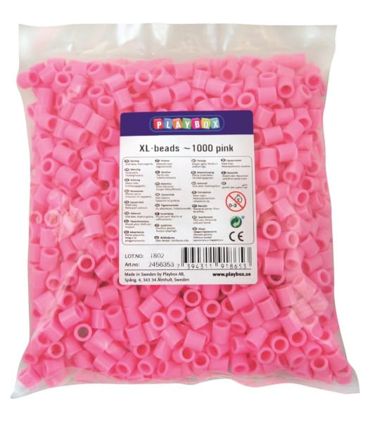 Playbox XL-Perlen 1000 Stück rosa
