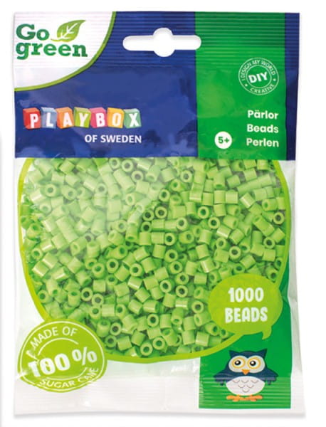 Playbox Bügelperlen Go green Midi 1000 Stk. hellgrün