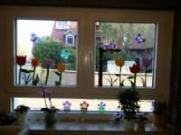  Fensterdekoration für den Frühling 