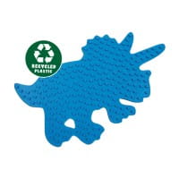 SES Creative Green Beedz - Bügelperlen Stiftplatte Triceratops-Dino