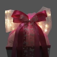 Roth LED-Schleife &quot;Pink Glamour&quot;, ca. 50x23cm,