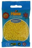 Hama Beutel mit 2000 Mini-Bügelperlen hellgelb
