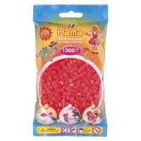 Hama Beutel mit 1000 Bügelperlen neon-rot