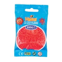 Hama Mini-Bügelperlen 2000 im Beutel neon-cherry