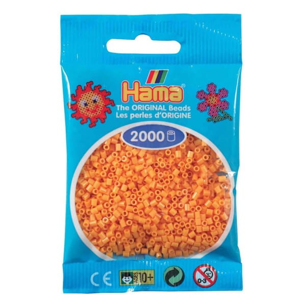 Hama Beutel mit 2000 Mini-Bügelperlen teddy-braun