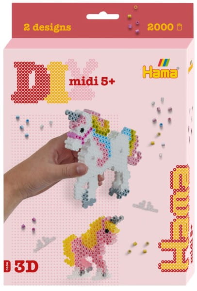 Hama kl. Geschenkpackung Einhörner Midi-Bügelperlen