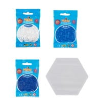 Hama Set Schneeflocke mit 6.000 Mini-Bügelperlen und Stiftplatte