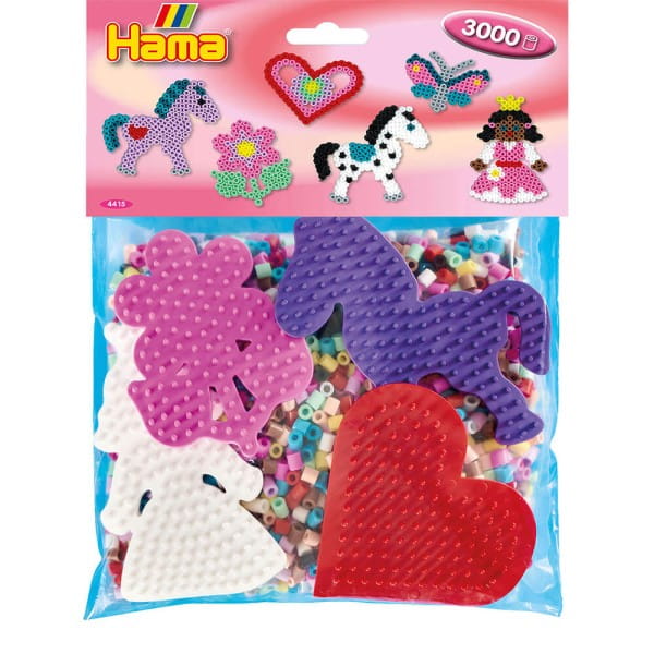 Hama Packung für Spielgruppen rosa Midi-Bügelperlen
