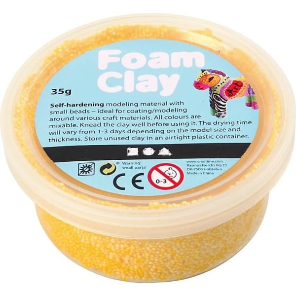 Foam Clay Modelliermasse, gelb