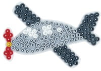 Hama Midi-Stiftplatte Flugzeug, weiß