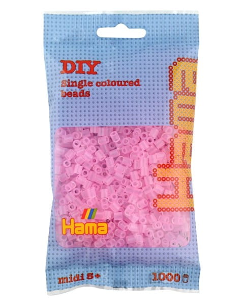 Hama Beutel mit 1000 Midi-Bügelperlen transparent