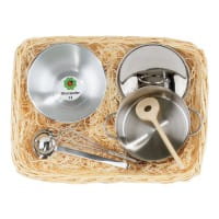 Glückskäfer Kinderküchenzubehör Edelstahl Koch-Set