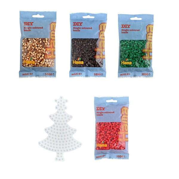 Hama Set Weihnachtsbaum mit 5.000 Midi-Bügelperlen und Stiftplatte