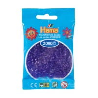 Hama Mini-Bügelperlen 2000 im Beutel transparent-lila