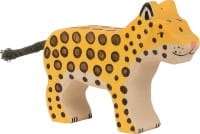 HOLZTIGER Leopard aus Holz - klein