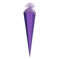 Roth Basteltüte lila, 85cm, eckig, Tüllverschluss