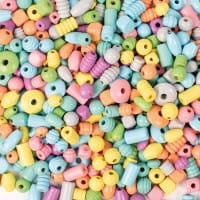Playbox Holzperlen 1 kg pastellfarben