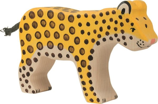 HOLZTIGER Leopard aus Holz