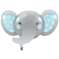 XXL Folienballon Baby Elefant blau