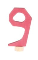 Grimm's Zahlenstecker 0 bis 9, rosa/pink