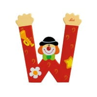 Sevi Buchstaben Clown W, rot