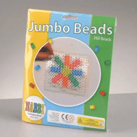 Nabbi® Jumbo Beads -Bügelperlen mit Stiftplatte, Ø 10mm 260 Stk.,Standard Mix