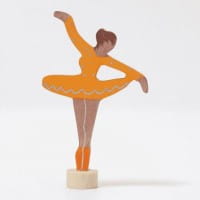Grrimm's Steckfigur Ballerina Orange