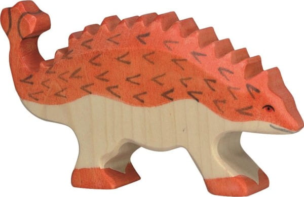 HOLZTIGER Ankylosaurus aus Holz