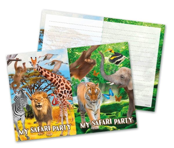 Einladungen Dschungel / Safari