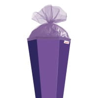 Roth XXL-Basteltüte lila, 100cm, eckig, Tüllverschluss