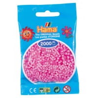 Hama Beutel mit 2000 Mini-Bügelperlen pastell pink