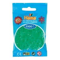 Hama Beutel mit 2000 Mini-Bügelperlen neongrün