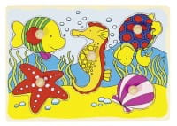 Goki Steckpuzzle mit Hintergrund PD3 - im Meer