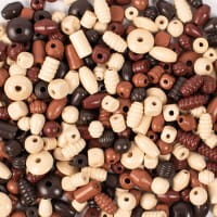 Playbox Holzperlen 1 kg naturfarben