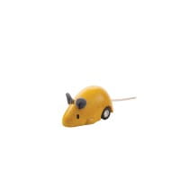 PlanToys Rückziehmaus gelb