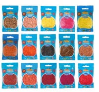 Hama Set mit 30.000 Mini-Bügelperlen warme Farben