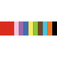 URSUS Faltblätter Tonzeichenpapier sortiert, 130g, 14x14cm, 100Stk.