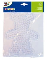 Playbox Stiftplatten-Set Bär, Auto, Herz transparent für XL-Perlen