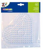 Playbox Stiftplatten-Set Bär, Auto, Herz transparent für XL-Perlen
