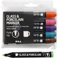 Glas- und Porzellanmalstifte Zusatzfarben